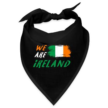 Wir sind Irland Flaggen Design - Bandana - Schwarz - Vorne