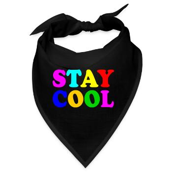 Stay cool - Bandana - Schwarz - Vorne