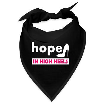 hope in high heels - Bandana - Schwarz - Vorne