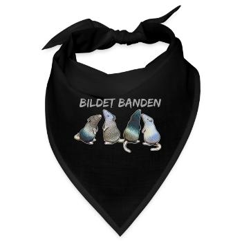 Ratten - Bildet Banden - Bandana - Schwarz - Vorne