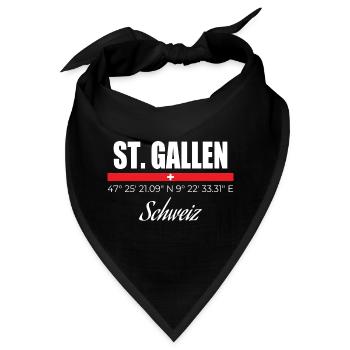 St. Gallen - Bandana - Schwarz - Vorne