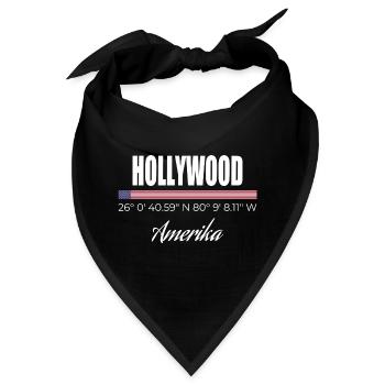 Hollywood - Bandana - Schwarz - Vorne
