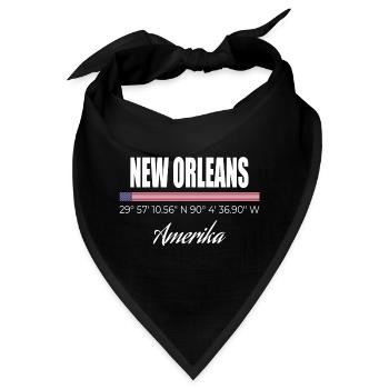 New Orleans - Bandana - Schwarz - Vorne