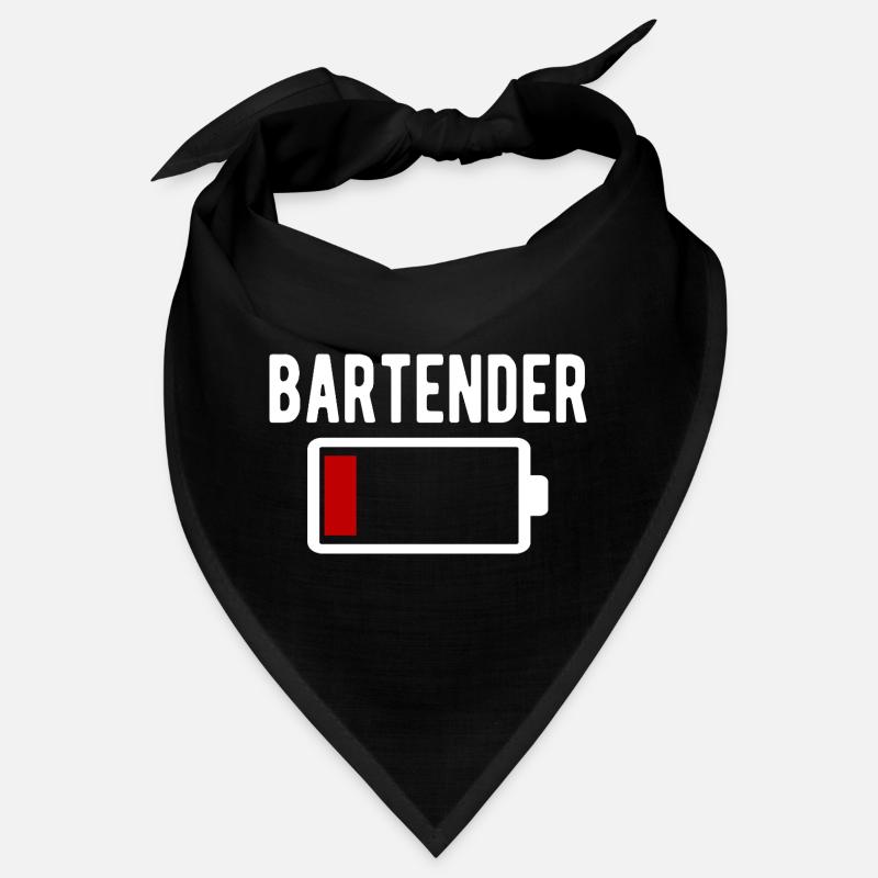 Bartender Charging Low Battery Funny Bandana
