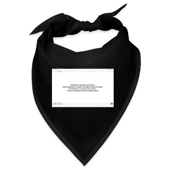 Balance gegen Alterung Zitatdesign - Bandana - Schwarz - Vorne