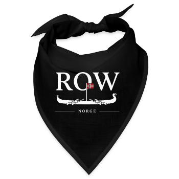  Row Norge Wikinger Langschiff Norwegen Flagge - Bandana - Schwarz - Vorne