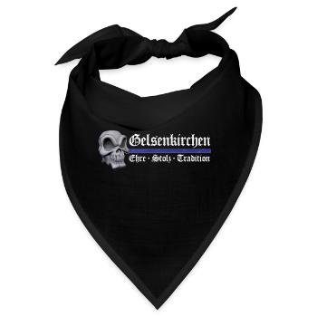 Gelsenkirchen - Ehre Stolz Tradition - Bandana - Schwarz - Vorne