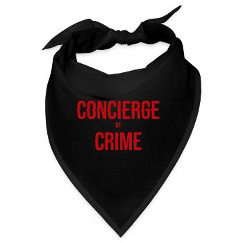 Concierge of Crime - Bandana - Schwarz - Vorne