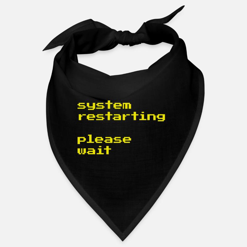 System restarting - Bandana - Schwarz