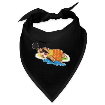 Stand Up Paddling Stand up Paddler Faultier - Bandana - Schwarz - Vorne