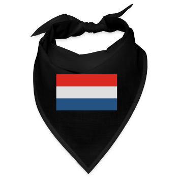 Holland Fahne - Bandana - Schwarz - Vorne