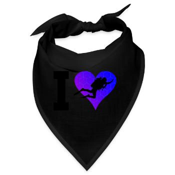 Scuba Tauchen Scuba Taucher Scuba Diver - Bandana - Schwarz - Vorne