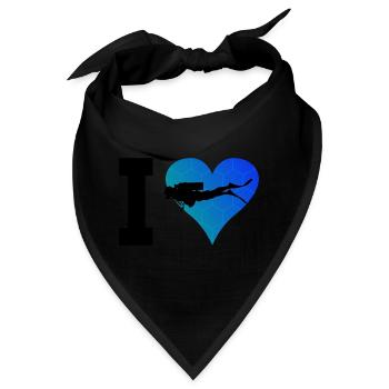 Herren Scuba Diver Diver Scuba Taucher - Bandana - Schwarz - Vorne