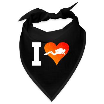 Diver Scuba Taucher Scuba Diver Tauchen - Bandana - Schwarz - Vorne