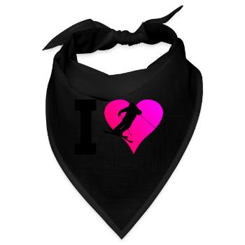 Herren Slopestyle Ski Freestyle Ski Jumping - Bandana - Schwarz - Vorne
