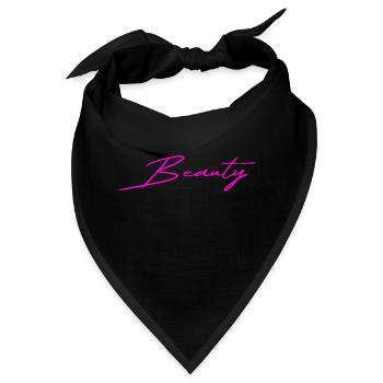 Beauty pink - Bandana - Schwarz - Vorne