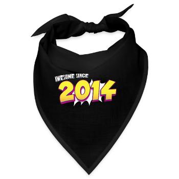 Retro 9. Geburtstag im Pop Art Comic Stil - Bandana - Schwarz - Vorne