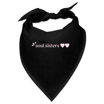 Freunde - Soul Sisters - Bandana - Schwarz - Vorne