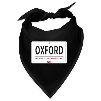 Ortsschild von Oxford - Bandana - Schwarz - Vorne