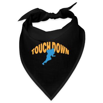 TOUCH DOWN - Bandana - Schwarz - Vorne