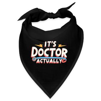 It's Doctor Actually 14 - Bandana - Schwarz - Vorne