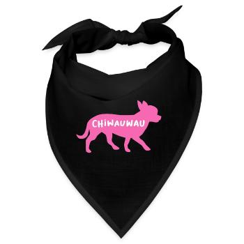 Chihuahua Wauwau Hunde Gassi Tierliebe Hunderasse - Bandana - Schwarz - Vorne