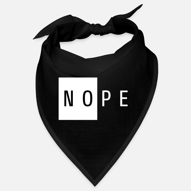 Nope White Geschenk Bandana
