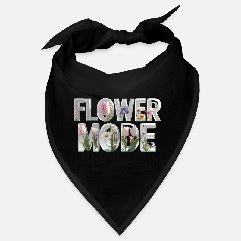 MODE FLEUR – Des lettres 3D pleines de fleurs Bandana