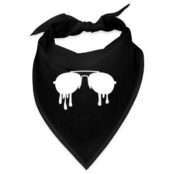 Sonnenbrille schmelzend – Aviator Cool Swag Design - Bandana - Schwarz - Vorne