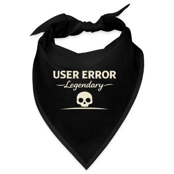 Benutzerfehler Legendärer Schädel - Bandana - Schwarz - Vorne