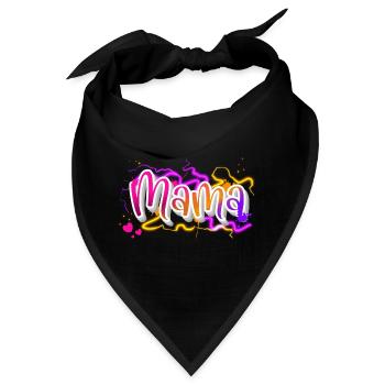 Mama - Bandana - Schwarz - Vorne