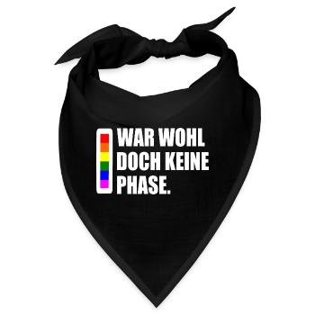 war wohl doch keine phase - Bandana - Schwarz - Vorne