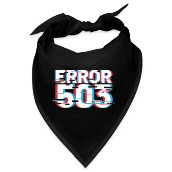 Fehler 503 Glitch - Bandana - Schwarz - Vorne