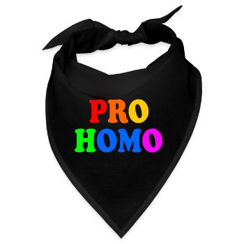 Pro homo - Bandana - Schwarz - Vorne