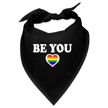Be you - Bandana - Schwarz - Vorne