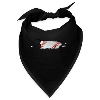 Puerto Rico (USA) | echter Baseball | Landkarte - Bandana - Schwarz - Vorne