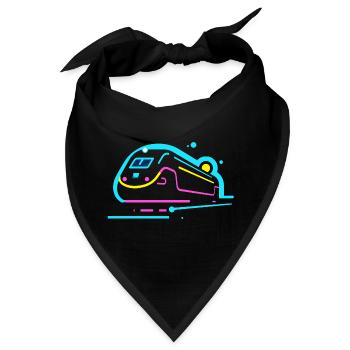 Zug Comic Look - Bandana - Schwarz - Vorne