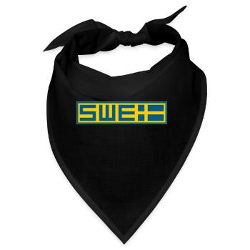 Schwedisch - Bandana - Schwarz - Vorne