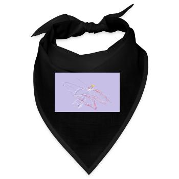 Er wollte nicht zu spät kommen.... - Bandana - Schwarz - Vorne