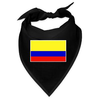 Colombia Flag Classic Frame - Bandana - Schwarz - Vorne