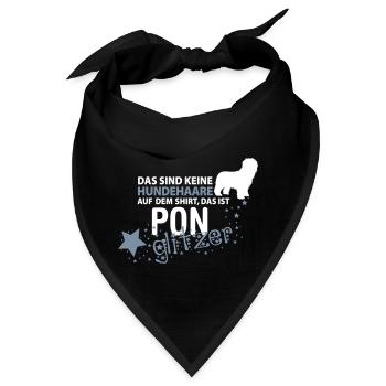 Pon Glitzer - Bandana - Schwarz - Vorne