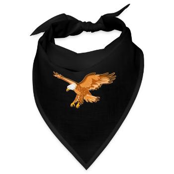 Adler Greifvogel - Bandana - Schwarz - Vorne