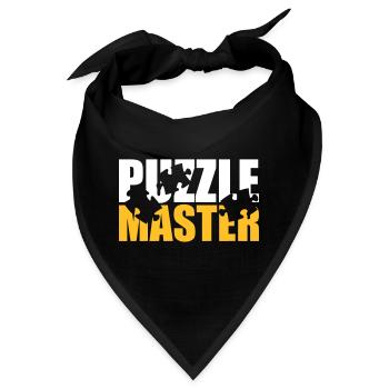 Puzzle - Bandana - Schwarz - Vorne