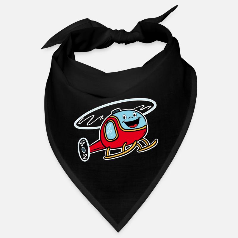 Hélicoptère rouge drôle Bandana