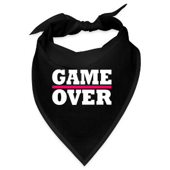 Game over - Bandana - Schwarz - Vorne