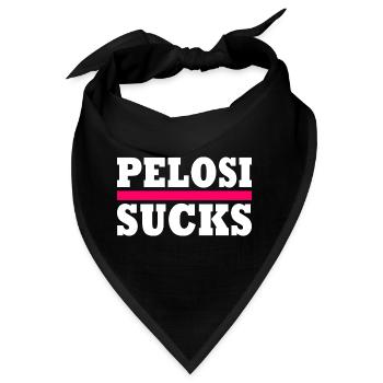 Nancy pelosi sucks - Bandana - Schwarz - Vorne
