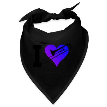 Posaunistin Posaunist Damen Posaune Posaunisten - Bandana - Schwarz - Vorne