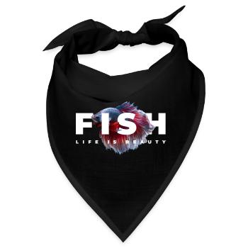 Betta Fish Keeper Aquarienbesitzer - Bandana - Schwarz - Vorne