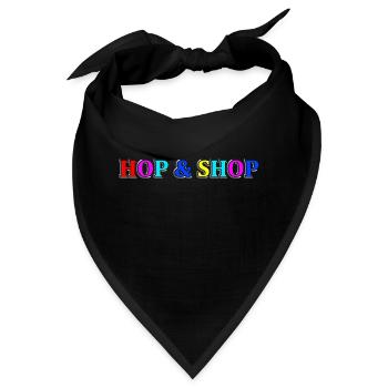 Hüpfen und Einkaufen - Bandana - Schwarz - Vorne