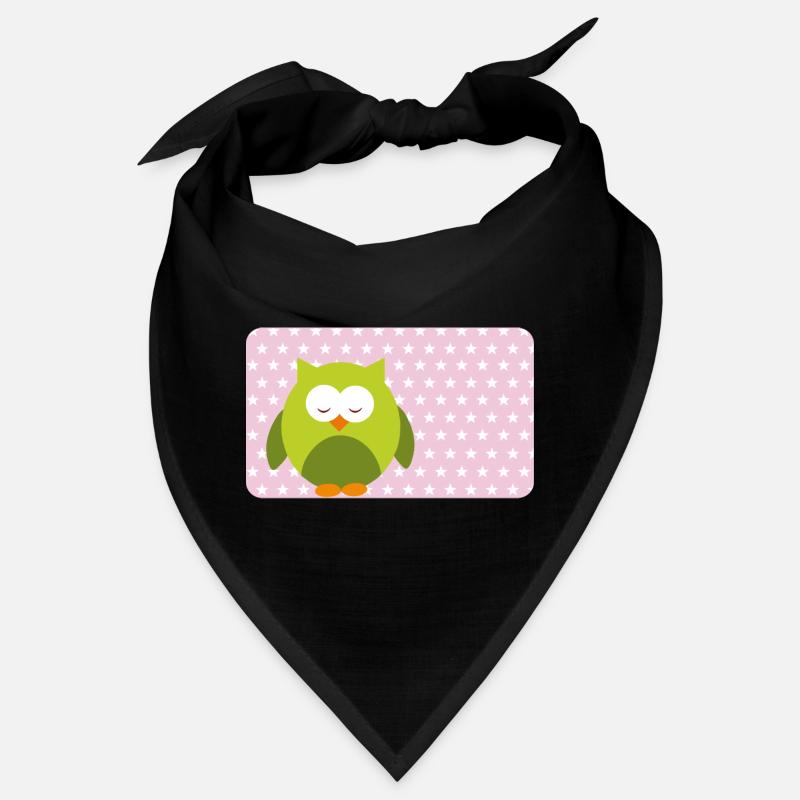 Funny Owl with Pink Asterisk | Customisable Bandana